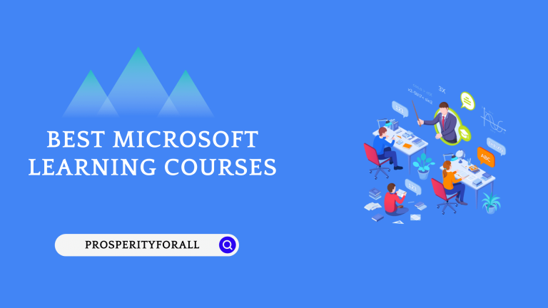 Best Microsoft Learning Courses - ProsperityForAll
