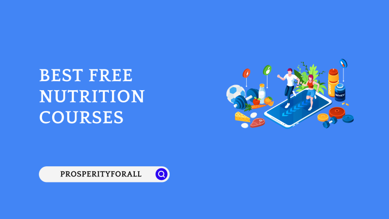 Best Free Nutrition Courses - ProsperityForAll