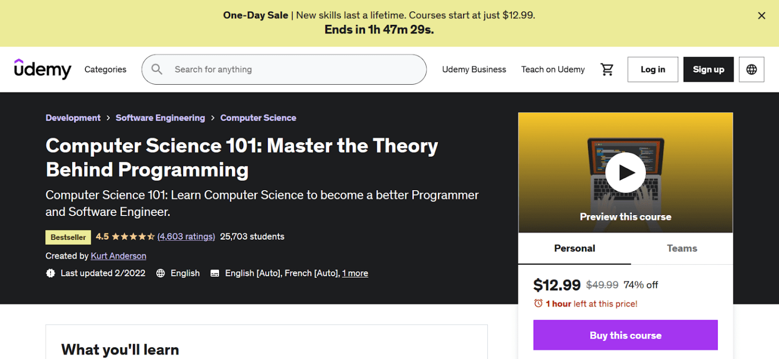 11+ Best Computer Science Courses Online (Top Picks Of 2024)