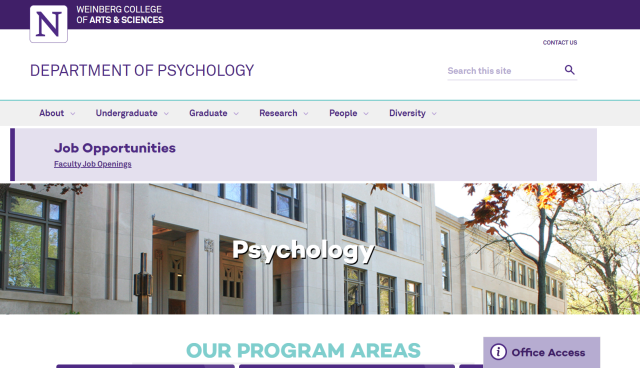 Northwestern University - Department Of Psychology