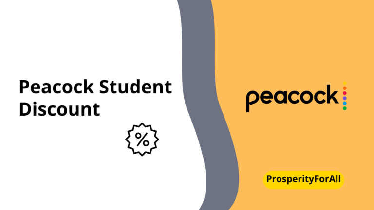 ProsperityForAll - Peacock Student Discount