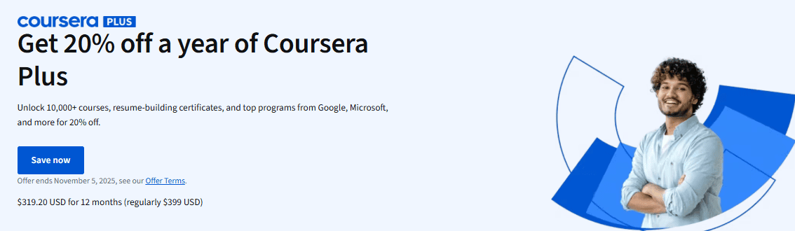 20% Off On Coursera Annual