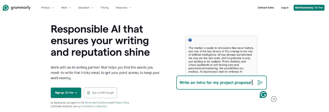 Visit the official Grammarly website Visit the official Grammarly website