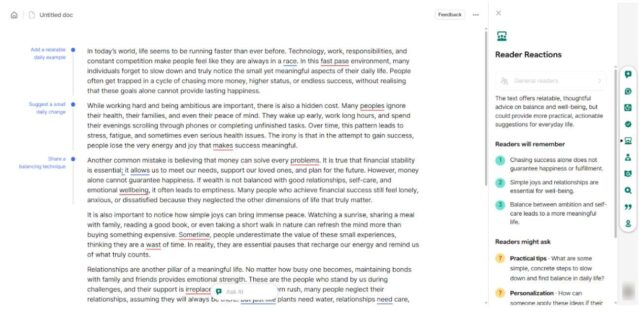 Grammarly Reader Reactions Grammarly Reader Reactions